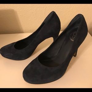 Jessica Simpson Blue Suede Heels